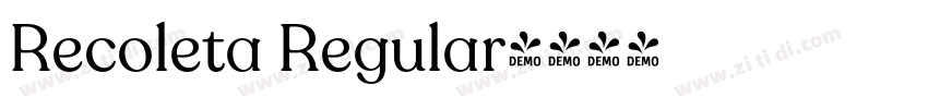 Recoleta Regular字体转换